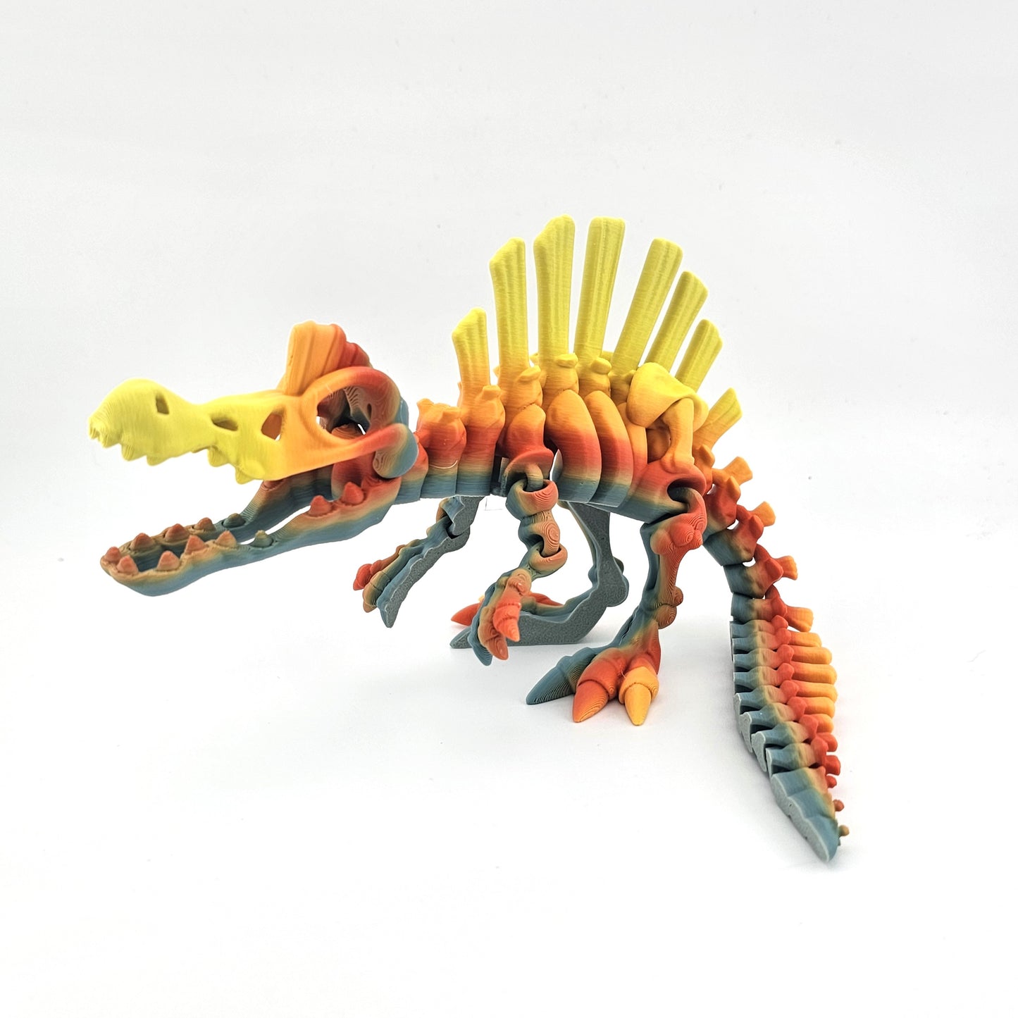 Prospect 3D - The Bone Yard - Large Stewart's 4 Inches Tall Dinosaur Skeleton with Detailed Bone Structure and Playful Grin for Dino Enthusiasts