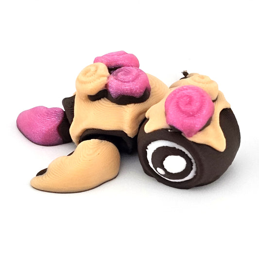 Prospect 3D - Sea Turtle Island - Bakery-Style Sea Turtle Figurine – 2" 3D Printed Mini