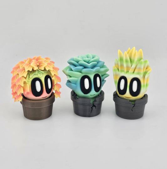 Prospect 3D - Blob Mini's - 3d Printed Plants - Tiny Collectible Decor (2–3 inch)
