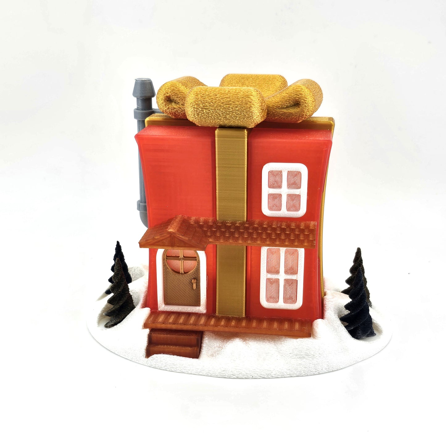 Prospect 3D - Fairy House Corner - Christmas - 3D Printed Tea Light Fairy Houses – Seasonal Miniature Home Décor (3–5")