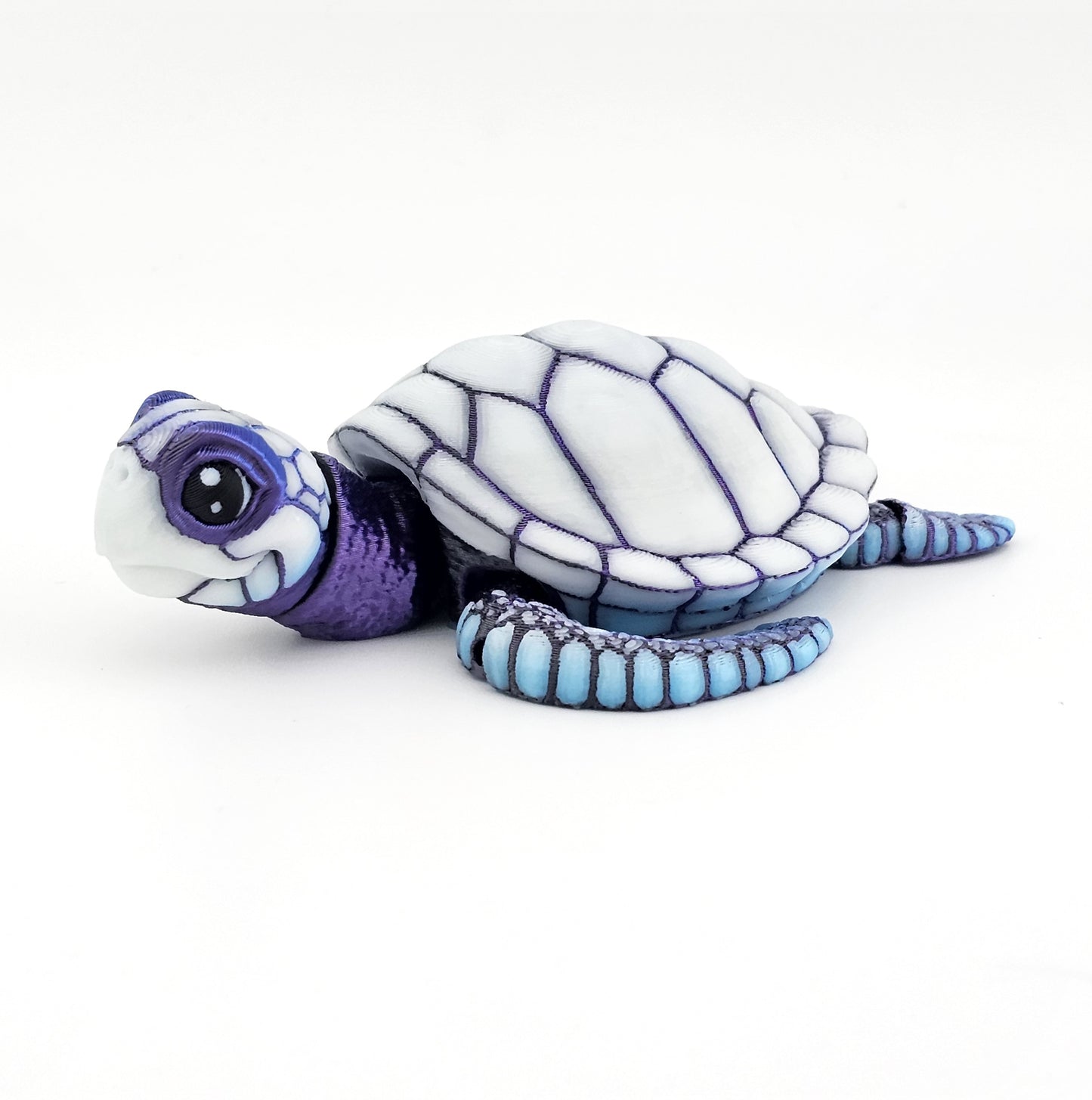 Prospect 3D - Baby Sea Turtle Articulated Figure - 3D Printed - Sea Turtle Shores Collection - 5x4.75x1.5 Dimensions