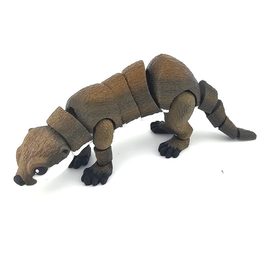 Prospect 3D - 3D Printed Articulated River Otter – Cute and Cuddly Collection – Poseable Otter Figurine (2.5" x 8")