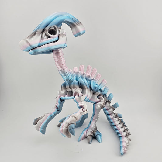 Prospect 3D - The Bone Yard - Jumbo Petey's 11 Inch Tall Dinosaur Skeleton with Detailed Bone Structure and Playful Grin for Dino Enthusiasts