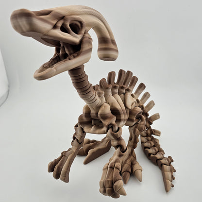 Prospect 3D - The Bone Yard - Jumbo Petey's 11 Inch Tall Dinosaur Skeleton with Detailed Bone Structure and Playful Grin for Dino Enthusiasts