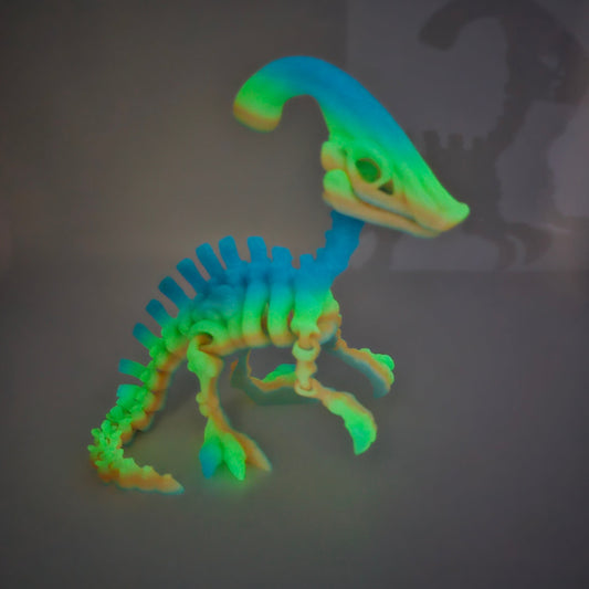 Prospect 3D - The Bone Yard - Large Petey's 6.5 Inch Tall Dinosaur Skeleton with Detailed Bone Structure and Playful Grin for Dino Enthusiasts