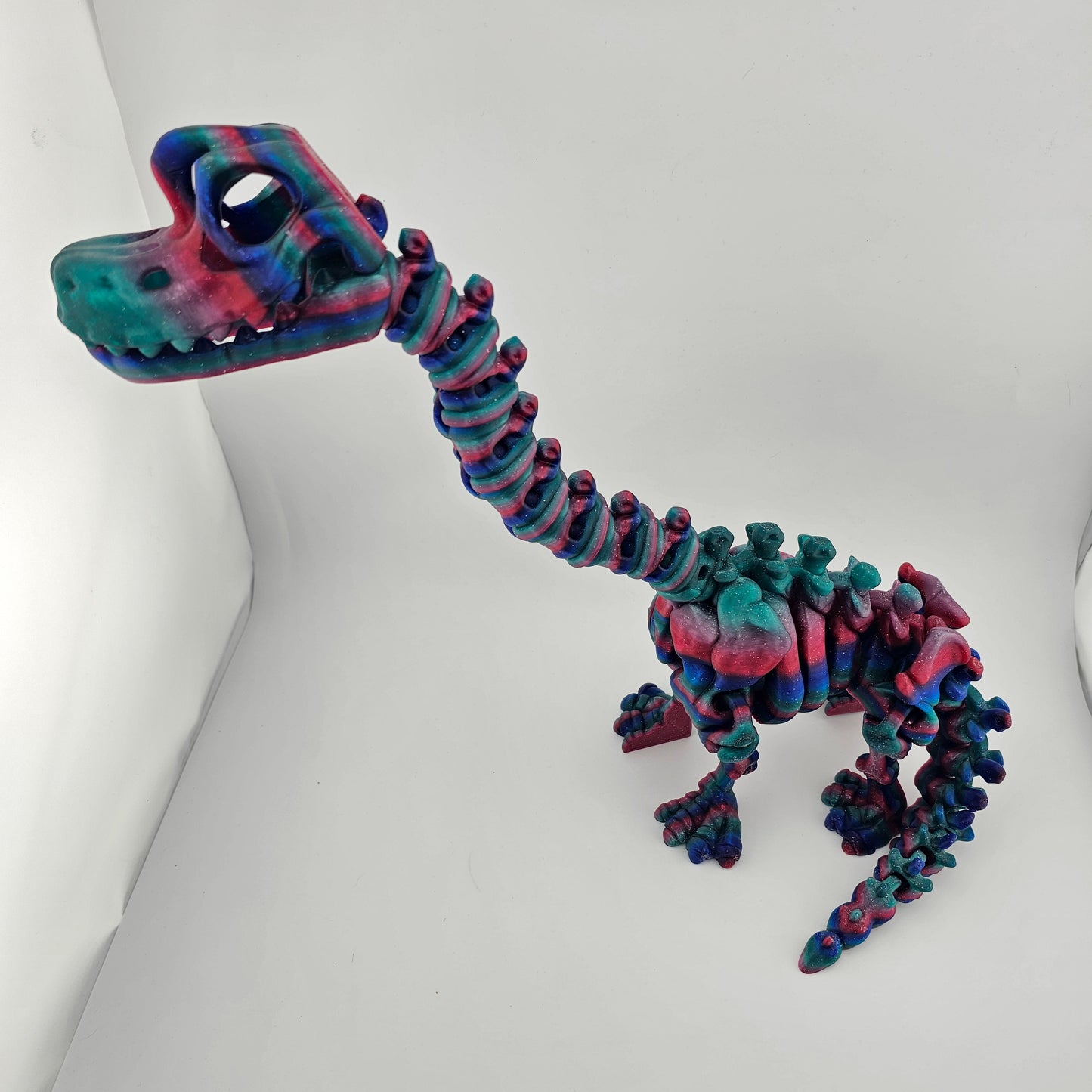 Prospect 3D - The Bone Yard - Jumbo Benny's 13.75 Inches Tall Dinosaur Skeleton with Detailed Bone Structure and Playful Grin for Dino Enthusiasts