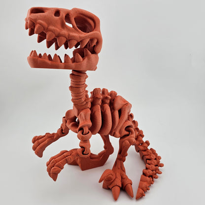 Prospect 3D - The Bone Yard - Jumbo Blue's 9 Inches Tall Dinosaur Skeleton with Detailed Bone Structure and Playful Grin for Dino Enthusiasts