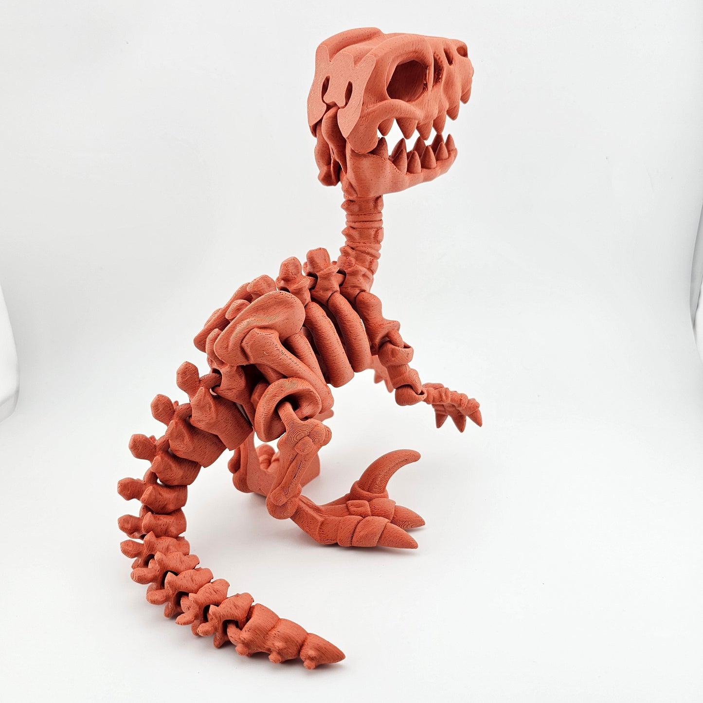 Prospect 3D - The Bone Yard - Jumbo Blue's 9 Inches Tall Dinosaur Skeleton with Detailed Bone Structure and Playful Grin for Dino Enthusiasts