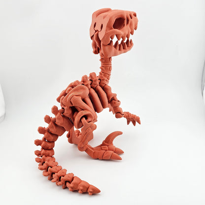 Prospect 3D - The Bone Yard - Jumbo Blue's 9 Inches Tall Dinosaur Skeleton with Detailed Bone Structure and Playful Grin for Dino Enthusiasts
