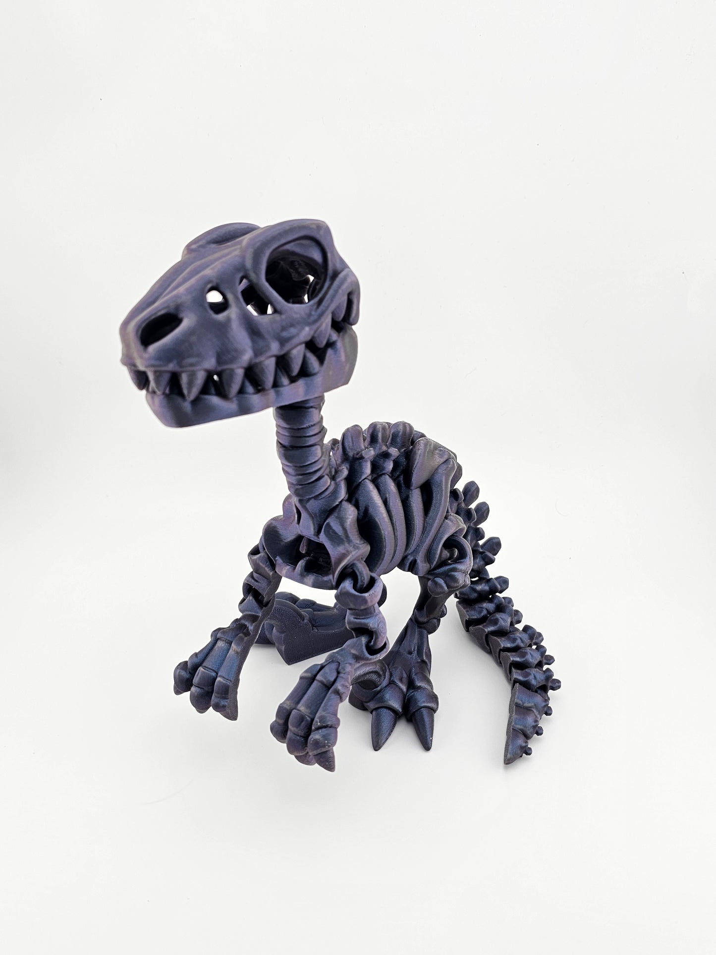 Prospect 3D - The Bone Yard - Jumbo Blue's 9 Inches Tall Dinosaur Skeleton with Detailed Bone Structure and Playful Grin for Dino Enthusiasts