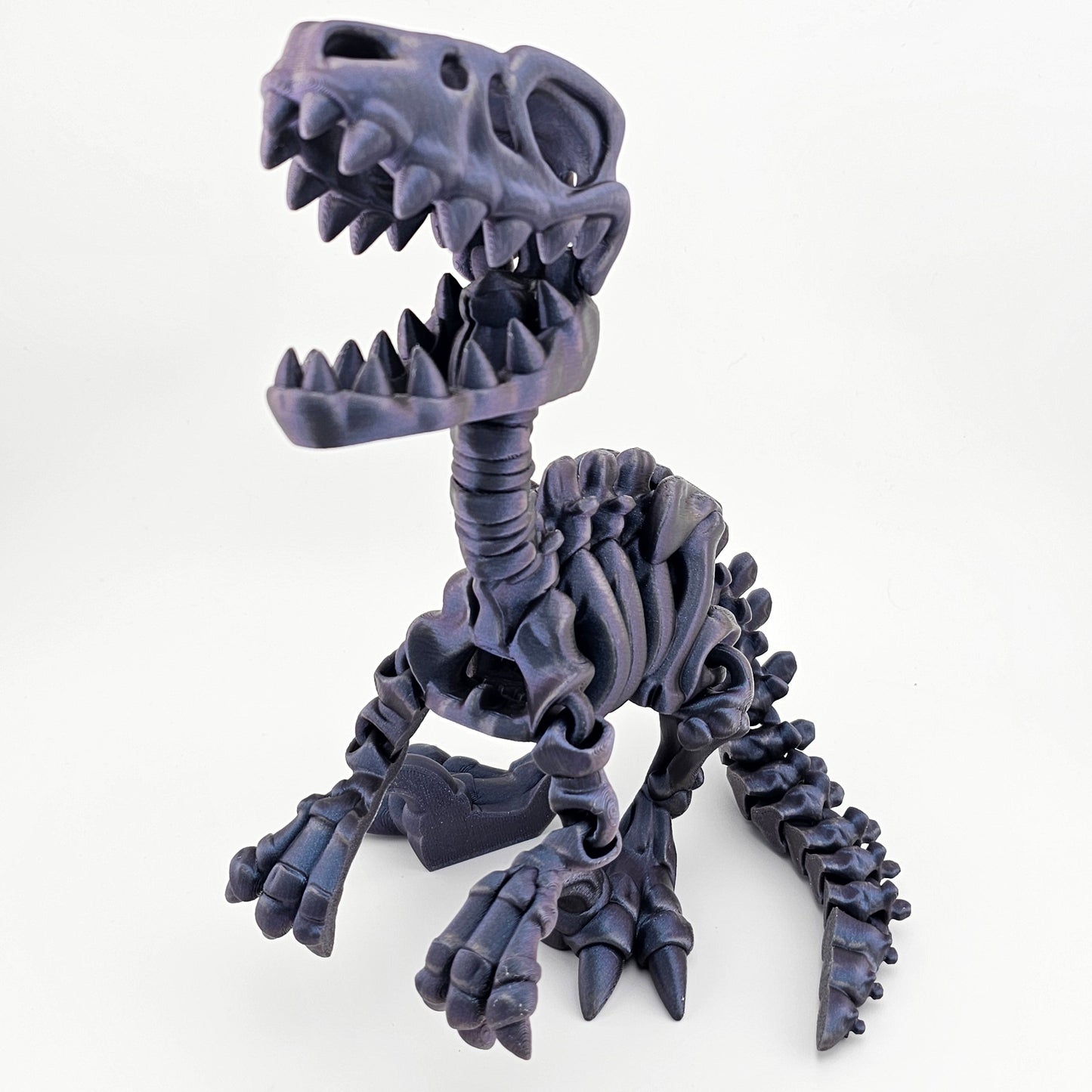 Prospect 3D - The Bone Yard - Jumbo Blue's 9 Inches Tall Dinosaur Skeleton with Detailed Bone Structure and Playful Grin for Dino Enthusiasts