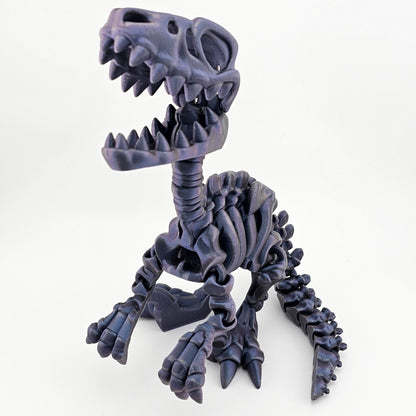 Prospect 3D - The Bone Yard - Jumbo Blue's 9 Inches Tall Dinosaur Skeleton with Detailed Bone Structure and Playful Grin for Dino Enthusiasts