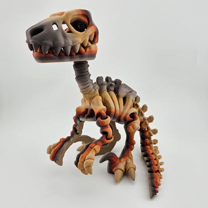Prospect 3D - The Bone Yard - Jumbo Blue's 9 Inches Tall Dinosaur Skeleton with Detailed Bone Structure and Playful Grin for Dino Enthusiasts