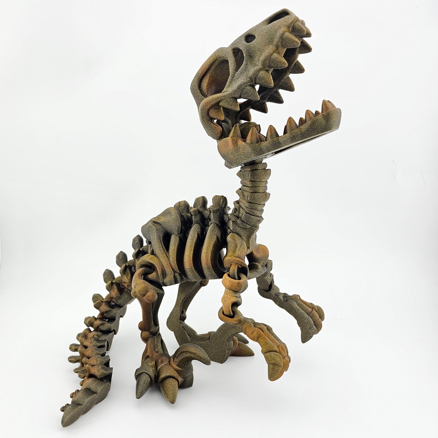 Prospect 3D - The Bone Yard - Jumbo Blue's 9 Inches Tall Dinosaur Skeleton with Detailed Bone Structure and Playful Grin for Dino Enthusiasts
