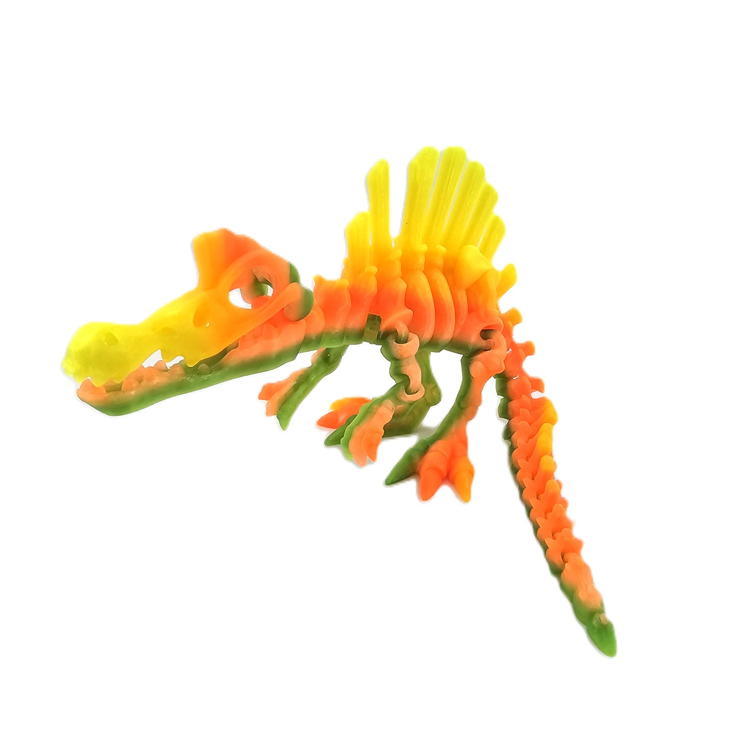 Prospect 3D - The Bone Yard - Large Stewart's 4 Inches Tall Dinosaur Skeleton with Detailed Bone Structure and Playful Grin for Dino Enthusiasts