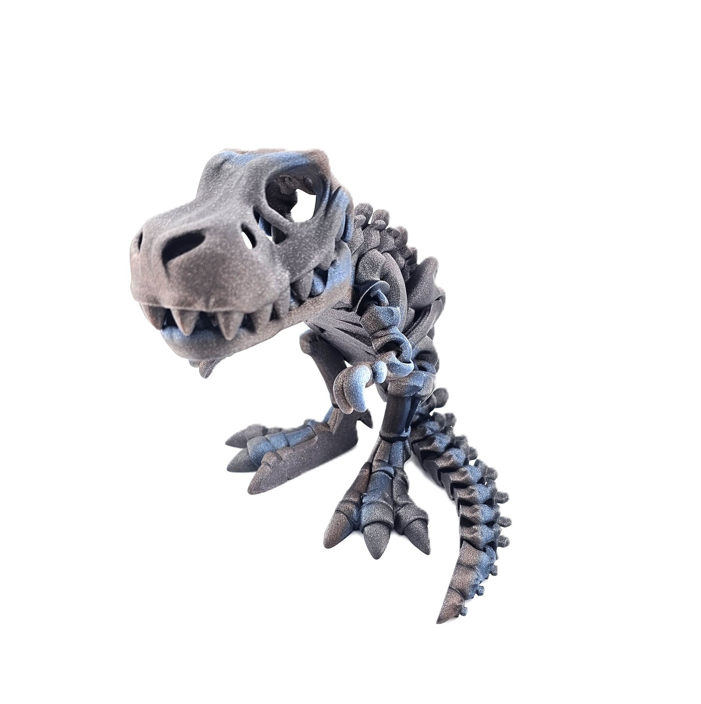 Prospect 3D - The Bone Yard - Jumbo Terry's 7.5 Inches Tall Dinosaur Skeleton with Detailed Bone Structure and Playful Grin for Dino Enthusiasts