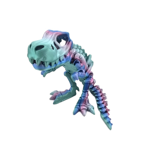 Prospect 3D - The Bone Yard - Large Terry's 5 Inches Tall Dinosaur Skeleton with Detailed Bone Structure and Playful Grin for Dino Enthusiasts