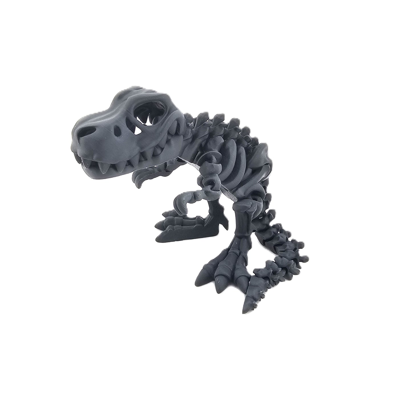 Prospect 3D - The Bone Yard - Large Terry's 5 Inches Tall Dinosaur Skeleton with Detailed Bone Structure and Playful Grin for Dino Enthusiasts