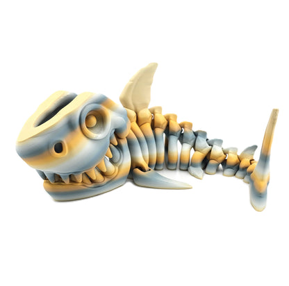 Prospect 3D - The Bone Yard - Jumbo Maximus Skeleton - 18 Inches Long - Articulated Megalodon Model for Display Enthusiasts