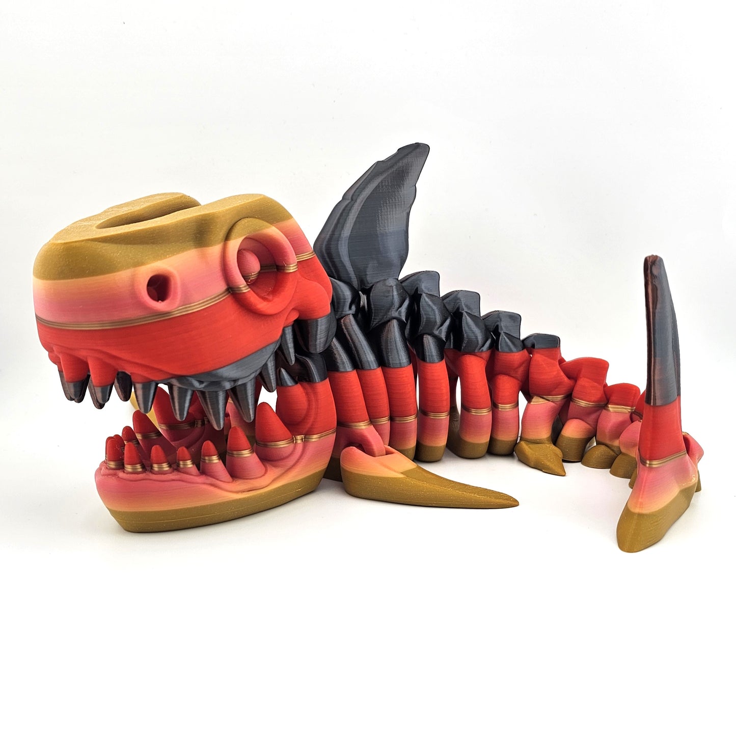 Prospect 3D - The Bone Yard - Jumbo Maximus Skeleton - 18 Inches Long - Articulated Megalodon Model for Display Enthusiasts