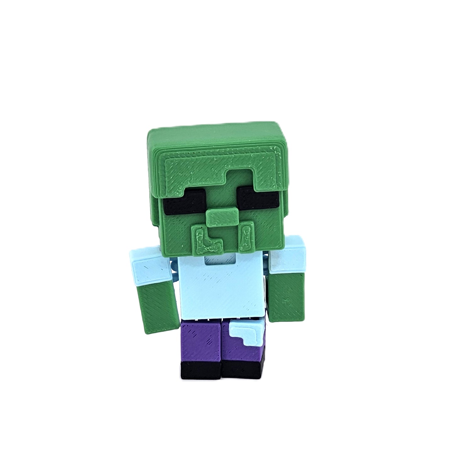 Prospect 3D - Paragold Minis - Minecraft-Inspired 2” 3D Printed Mini Figures – Iron Golem, Steve, Baby Zombie, Chicken Jockey (Fan-Made)