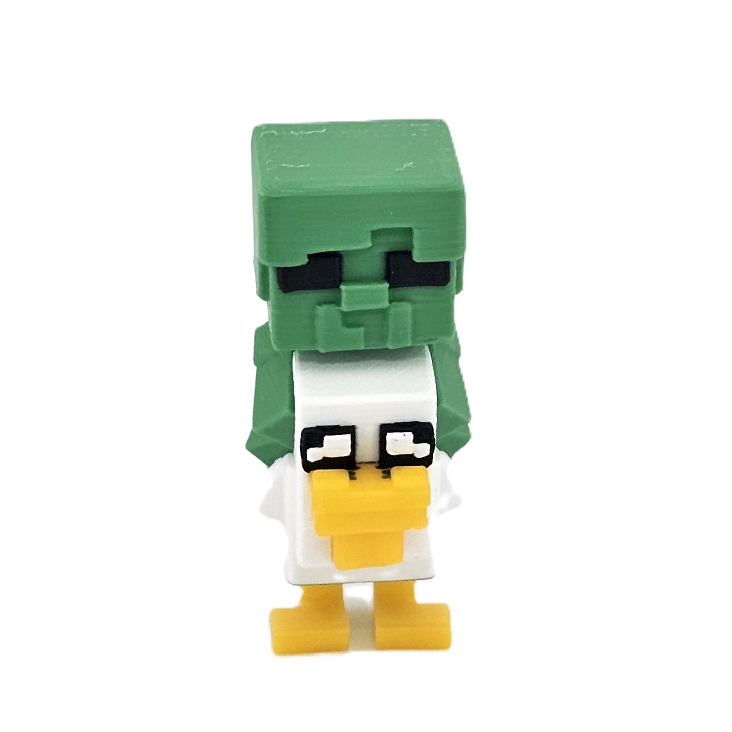 Prospect 3D - Paragold Minis - Minecraft-Inspired 2” 3D Printed Mini Figures – Iron Golem, Steve, Baby Zombie, Chicken Jockey (Fan-Made)