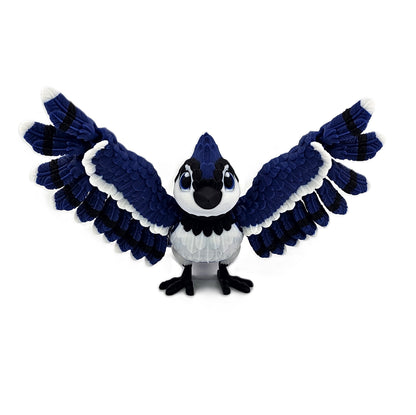 Prospect 3D - Soaring Skies -  3D Printed Blue Jay – 8" W x 5" H x 5" L