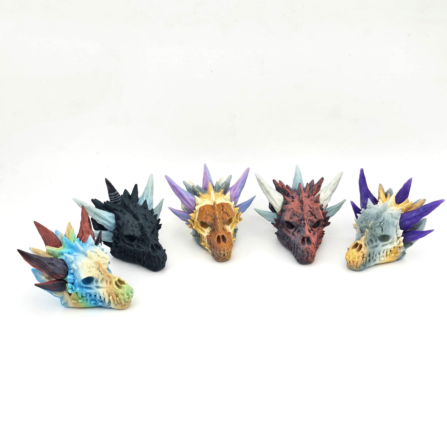 Prospect 3D - Dragons Lair - Grand Hall of Skulls - 3D Printed Mini Dragon Skull Mystery Packs – 2" Fantasy Skulls (Single, 3-Pack, 5-Pack)