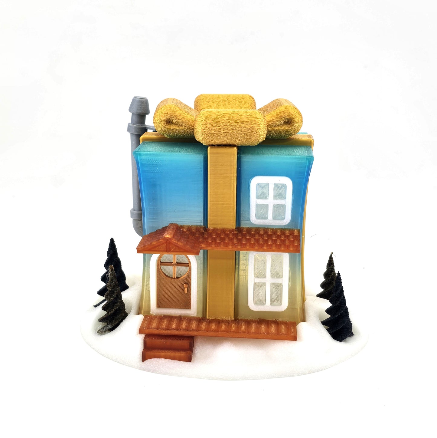 Prospect 3D - Fairy House Corner - Christmas - 3D Printed Tea Light Fairy Houses – Seasonal Miniature Home Décor (3–5")