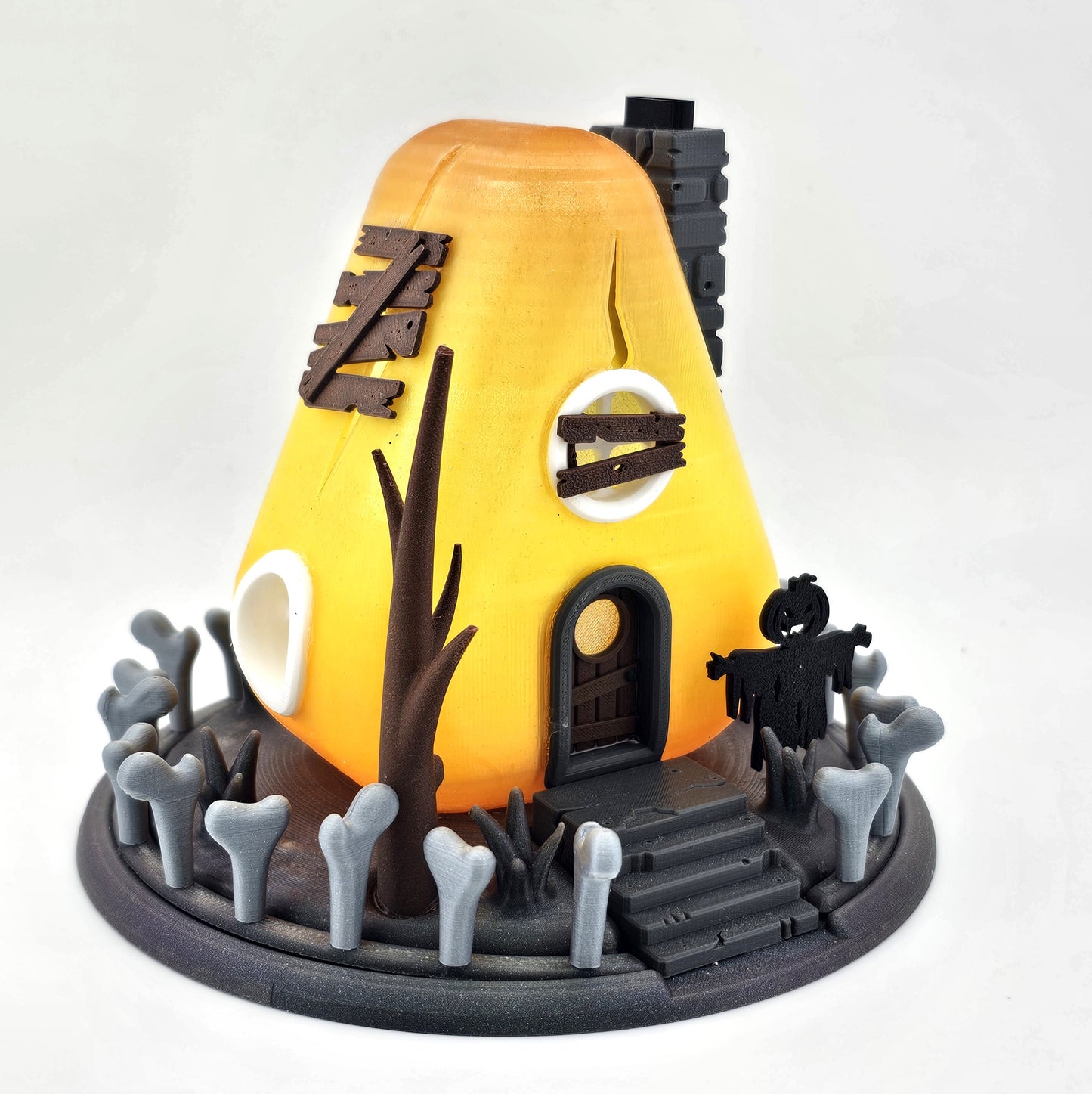 Prospect 3D - Fairy House Corner - Halloween - 3D Printed Tea Light Fairy Houses – Seasonal Miniature Home Décor (3–5")
