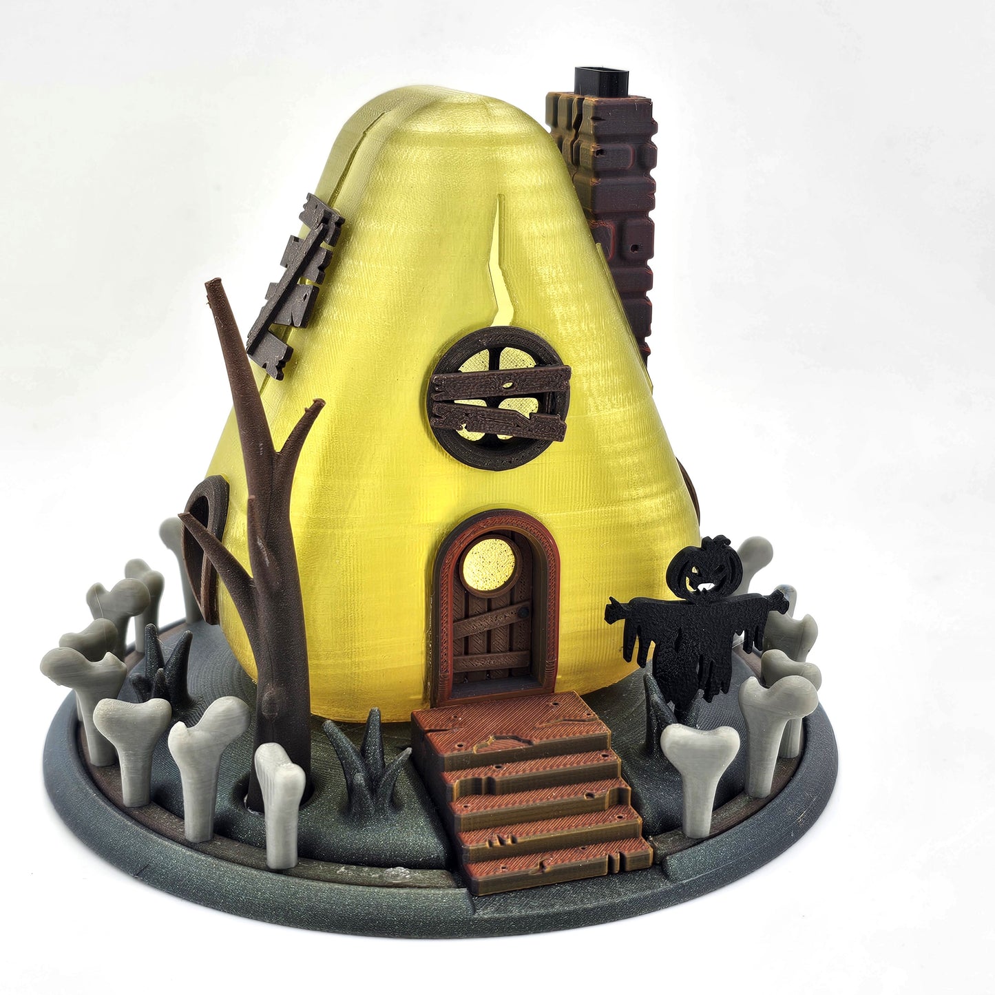 Prospect 3D - Fairy House Corner - Halloween - 3D Printed Tea Light Fairy Houses – Seasonal Miniature Home Décor (3–5")