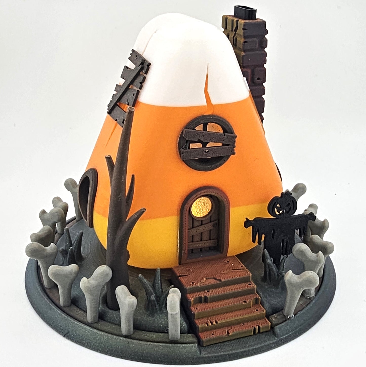 Prospect 3D - Fairy House Corner - Halloween - 3D Printed Tea Light Fairy Houses – Seasonal Miniature Home Décor (3–5")