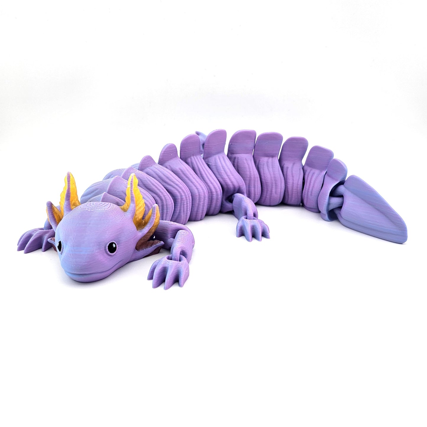 Prospect 3D - Large Articulated Axolotl Fidget Toy (13.5") - Sea Turtle Shores Collection