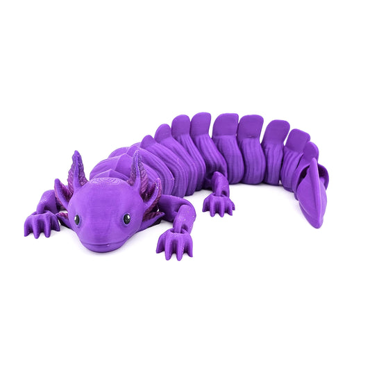 Prospect 3D - Large Articulated Axolotl Fidget Toy (13.5") - Sea Turtle Shores Collection