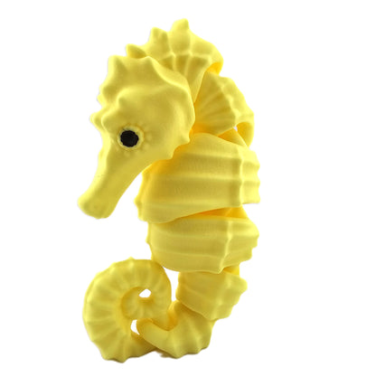 Prospect 3D - Sea Turtle Shores  - 3D Printed Seahorse Sculpture – 12” Large Nautical Home Decor