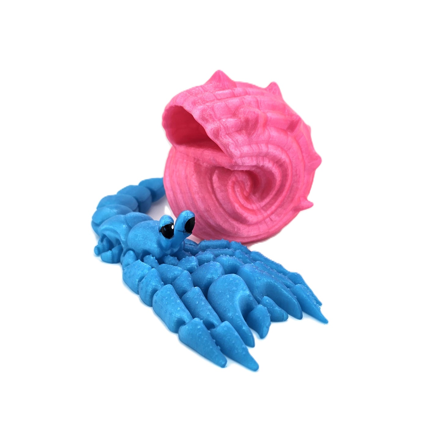 Prospect 3d - Sea Turtle Shores Animals - 3D-Printed Jumbo  Hermit Crab — 12" L x 4" W (Shell 6" L x 5" H)