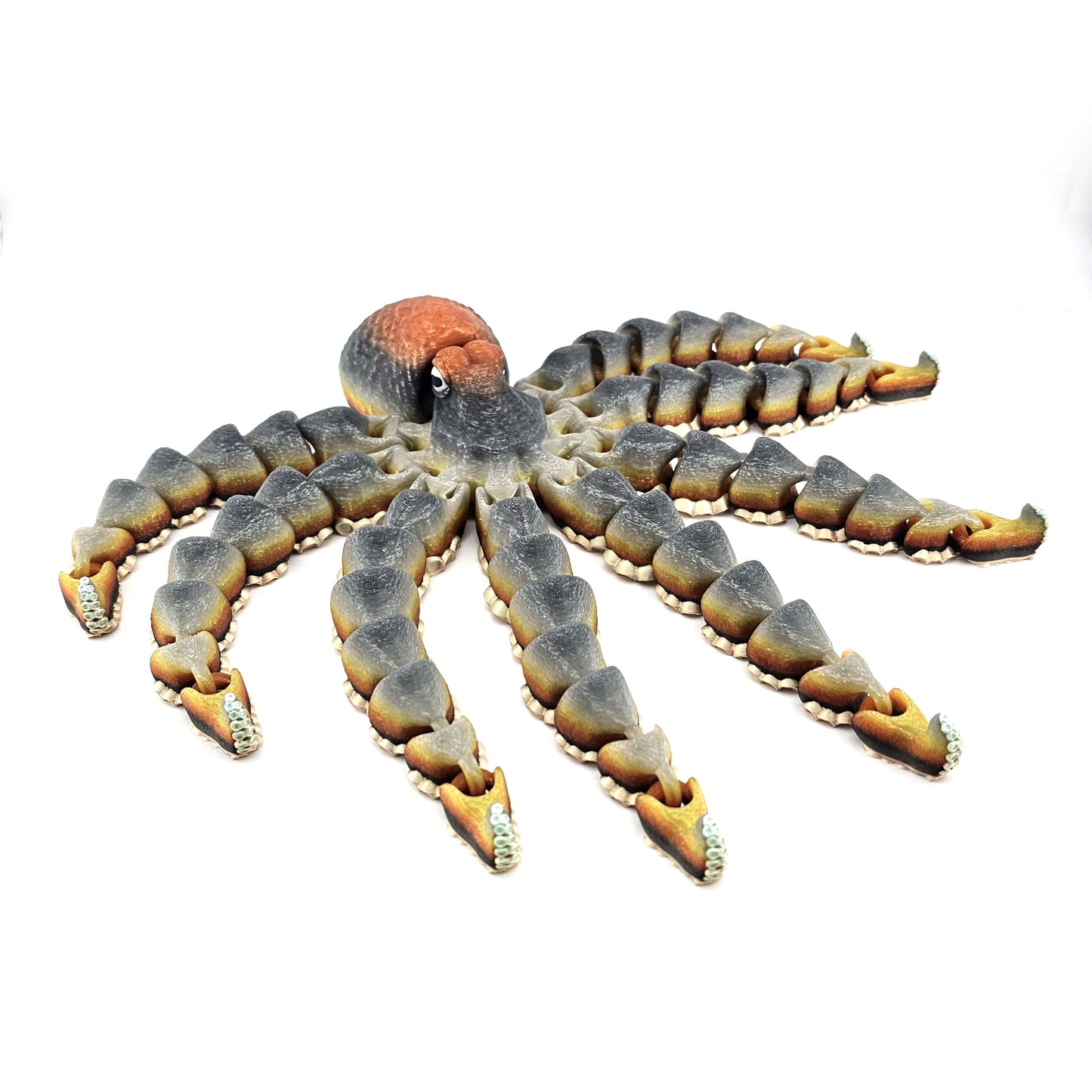 Prospect 3D -  Large 3D Printed Octopus Articulated Decor – Sea Turtle Shores Collection - 11 inches long