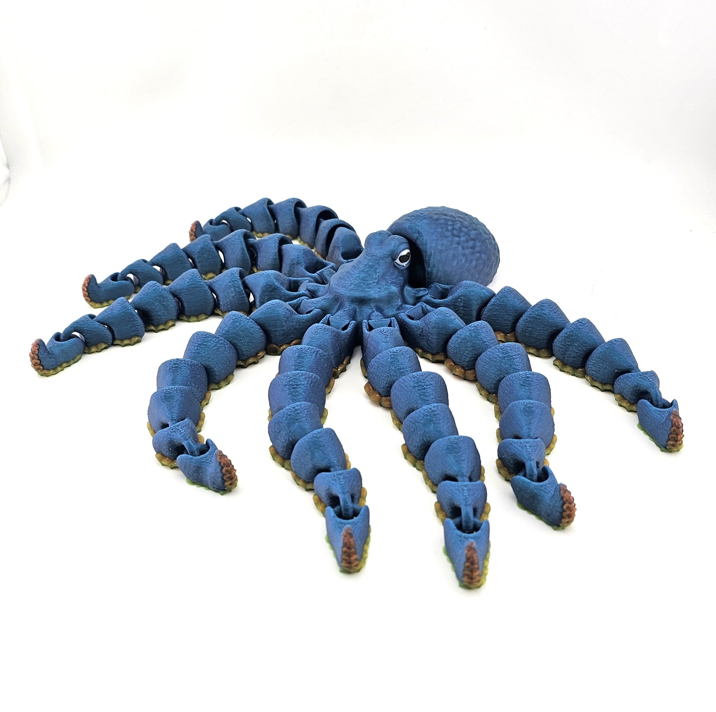 Prospect 3D -  Large 3D Printed Octopus Articulated Decor – Sea Turtle Shores Collection - 11 inches long