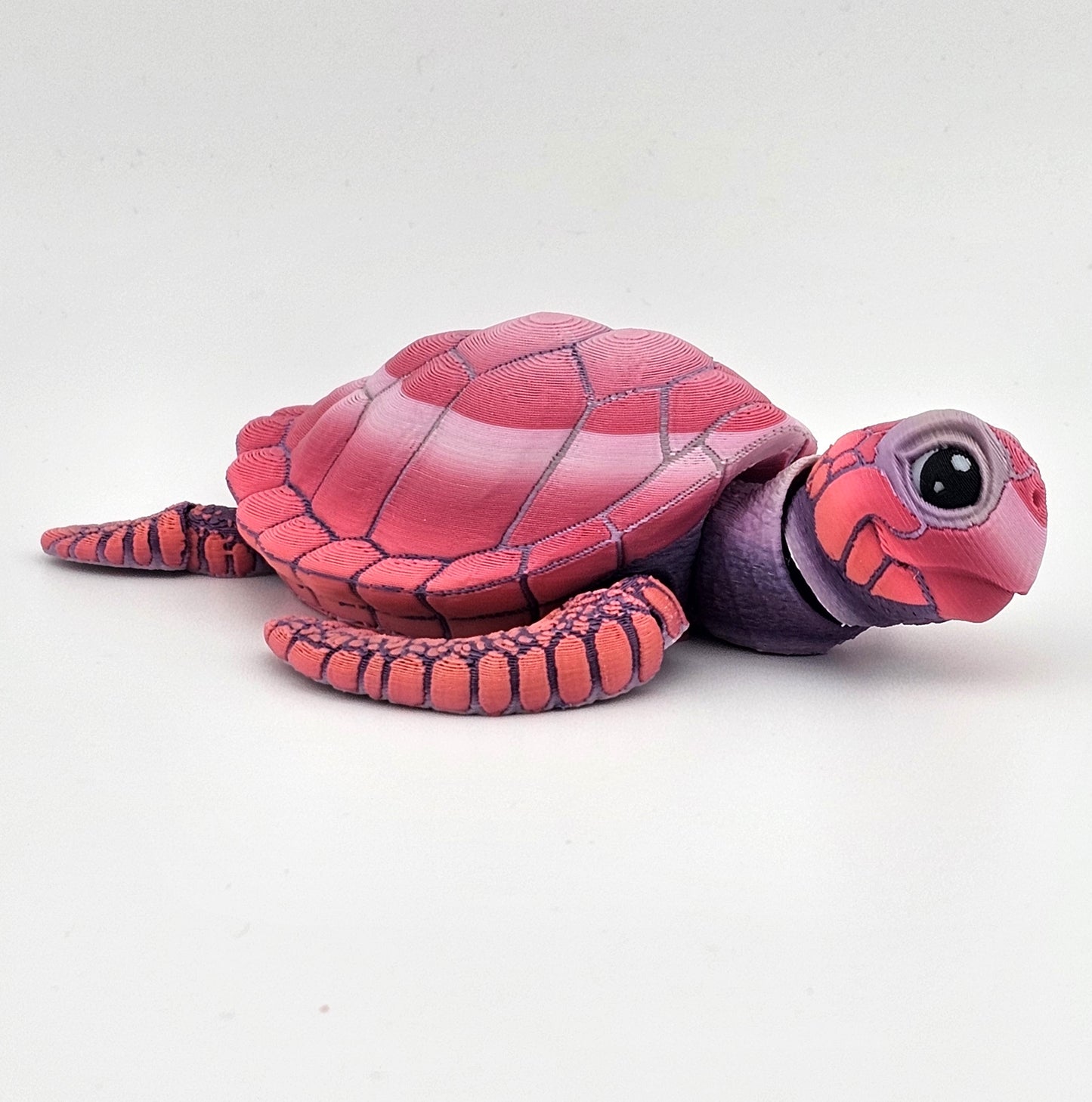 Prospect 3D - Baby Sea Turtle Articulated Figure - 3D Printed - Sea Turtle Shores Collection - 5x4.75x1.5 Dimensions