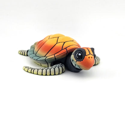 Prospect 3D - Baby Sea Turtle Articulated Figure - 3D Printed - Sea Turtle Shores Collection - 5x4.75x1.5 Dimensions