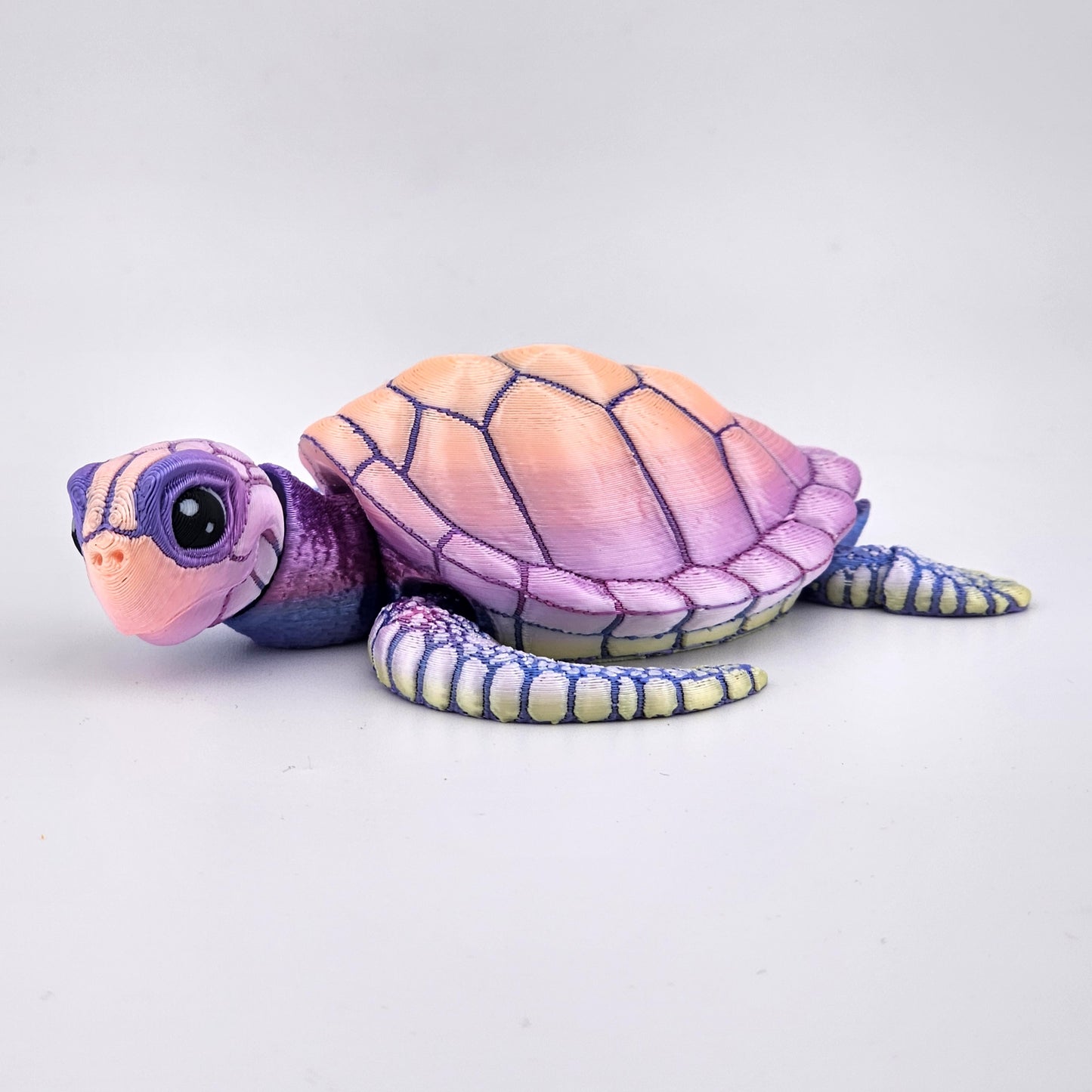 Prospect 3D - Baby Sea Turtle Articulated Figure - 3D Printed - Sea Turtle Shores Collection - 5x4.75x1.5 Dimensions