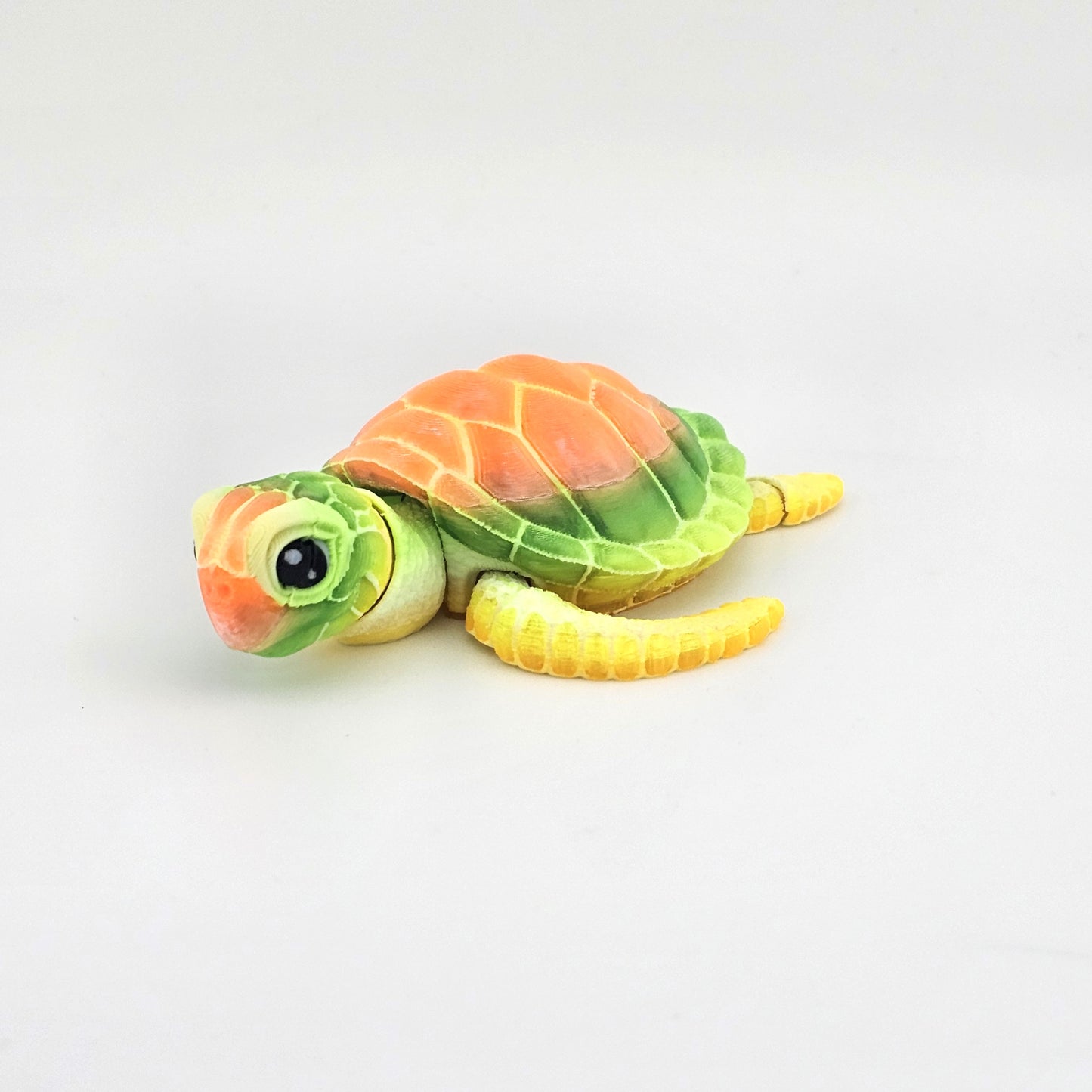 Prospect 3D - Baby Sea Turtle Articulated Figure - 3D Printed - Sea Turtle Shores Collection - 5x4.75x1.5 Dimensions