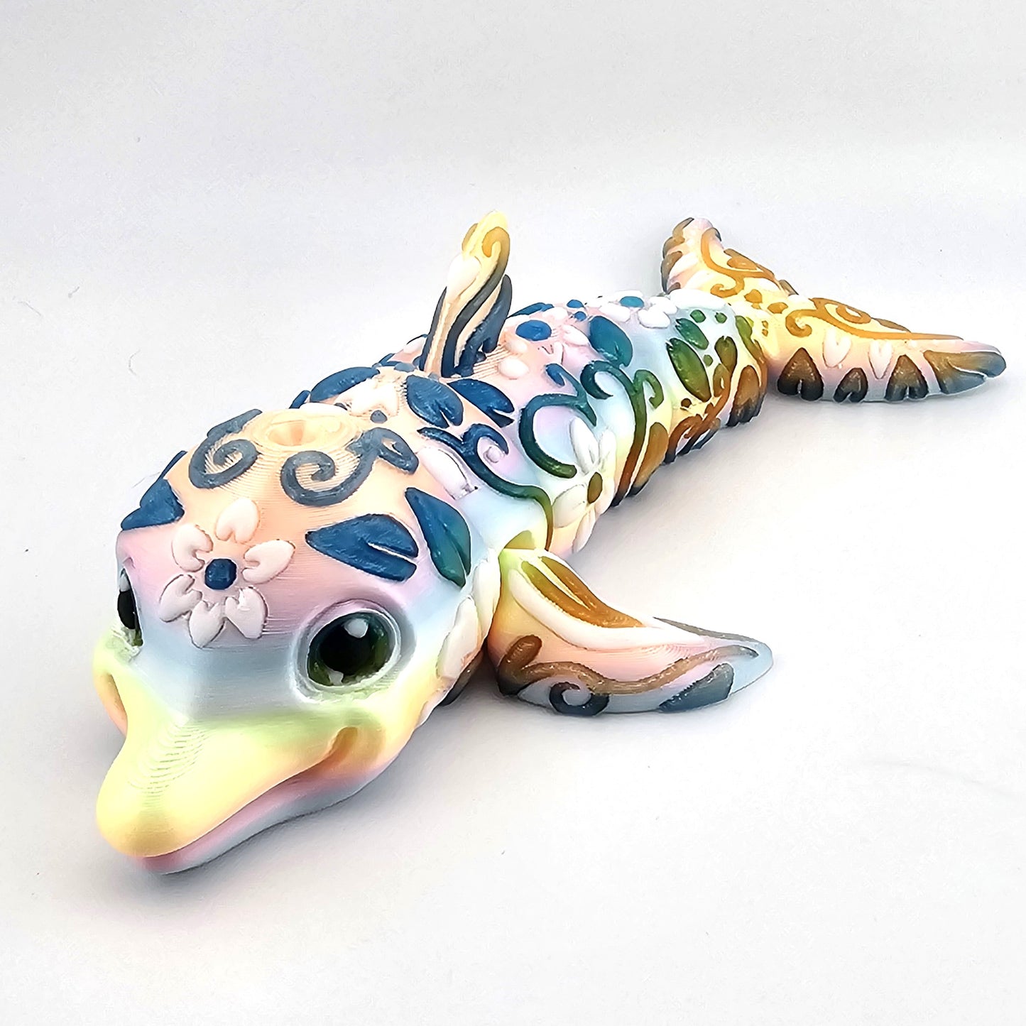 Prospect 3D - Okoboji Dolphin - Articulated 3D Printed Figurine - Sea Turtle Shores Collection