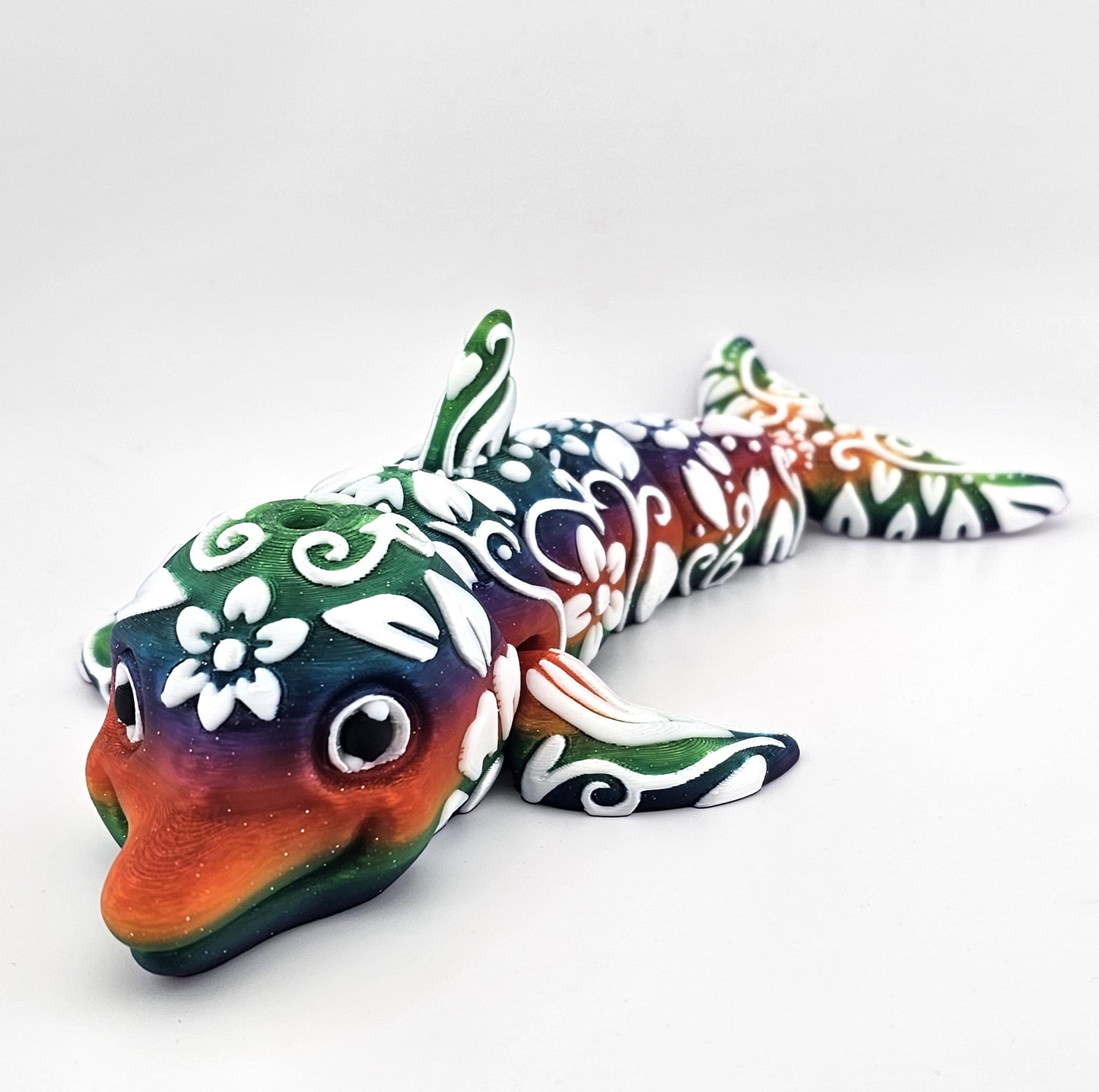 Prospect 3D - Okoboji Dolphin - Articulated 3D Printed Figurine - Sea Turtle Shores Collection