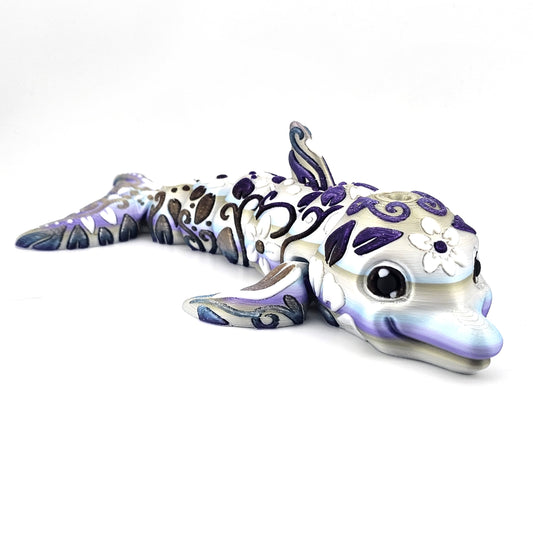 Prospect 3D - Okoboji Dolphin - Articulated 3D Printed Figurine - Sea Turtle Shores Collection