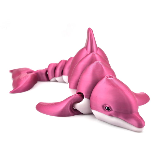 Prospect 3D - Realistic 3D Printed Dolphin Figurine - Sea Turtle Shores Collection - Dimensions: 12 inches long, 6.5 inches wide, 4 inches tall
