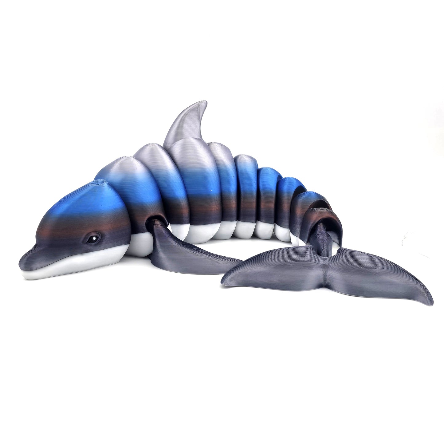 Prospect 3D - Realistic 3D Printed Dolphin Figurine - Sea Turtle Shores Collection - Dimensions: 12 inches long, 6.5 inches wide, 4 inches tall