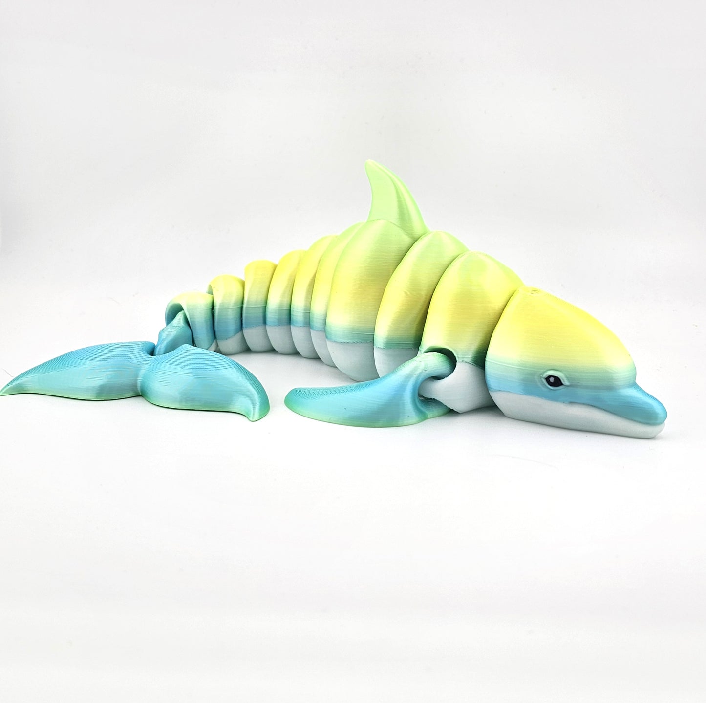 Prospect 3D - Realistic 3D Printed Dolphin Figurine - Sea Turtle Shores Collection - Dimensions: 12 inches long, 6.5 inches wide, 4 inches tall