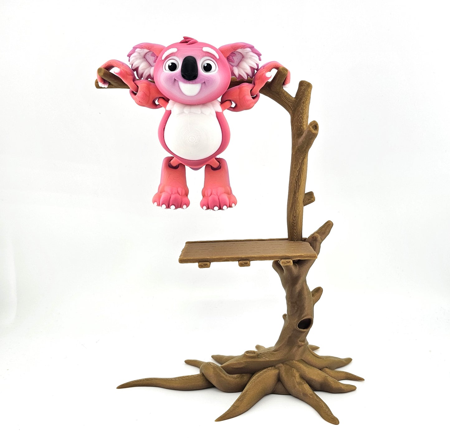 Prospect 3D - 3D Printed Articulated Koala with Custom Tree Stand Display