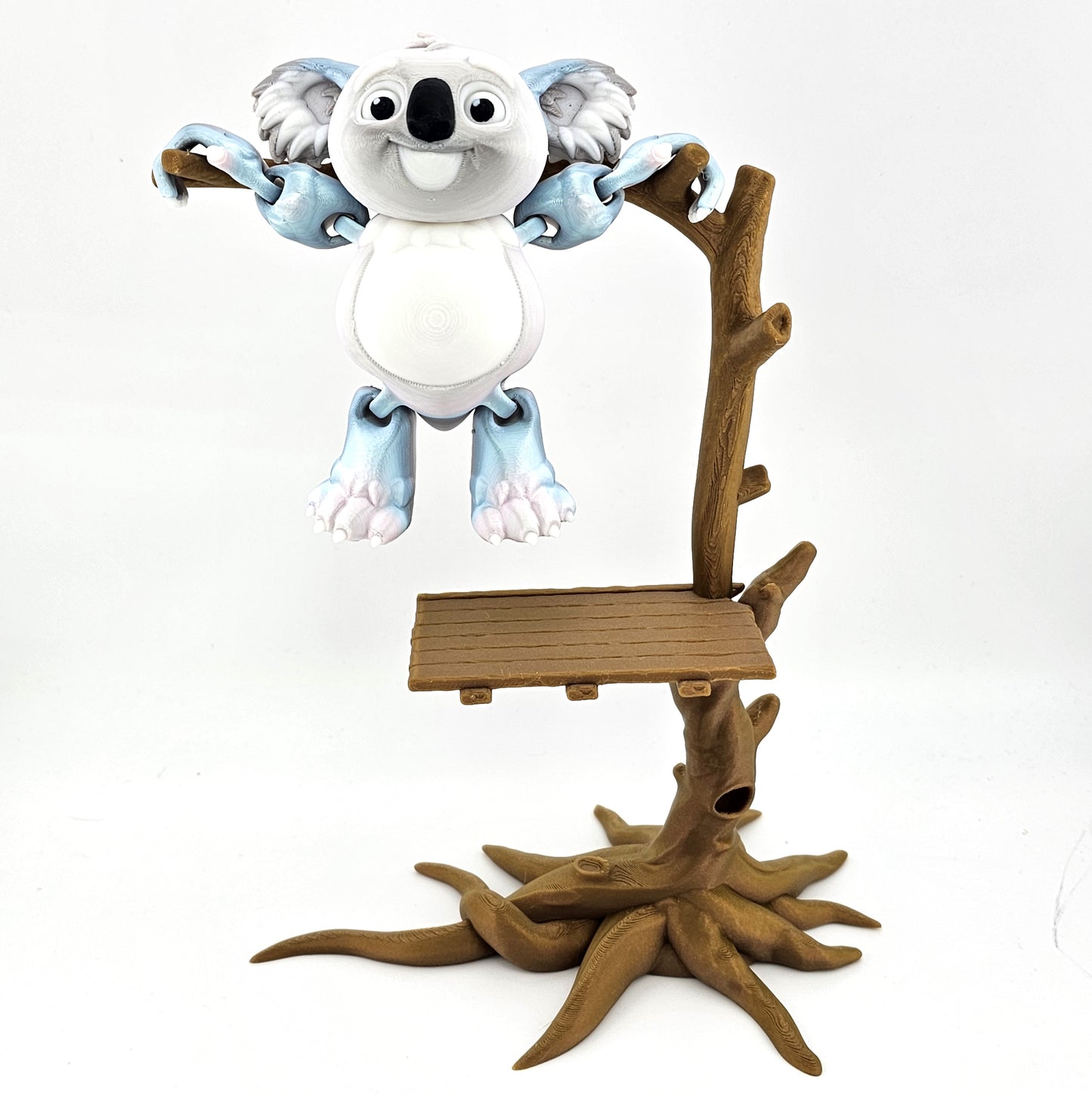 Prospect 3D - 3D Printed Articulated Koala with Custom Tree Stand Display